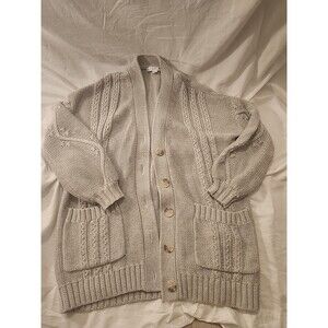 Rusty R Size 6 Grey Button Up Cardigan